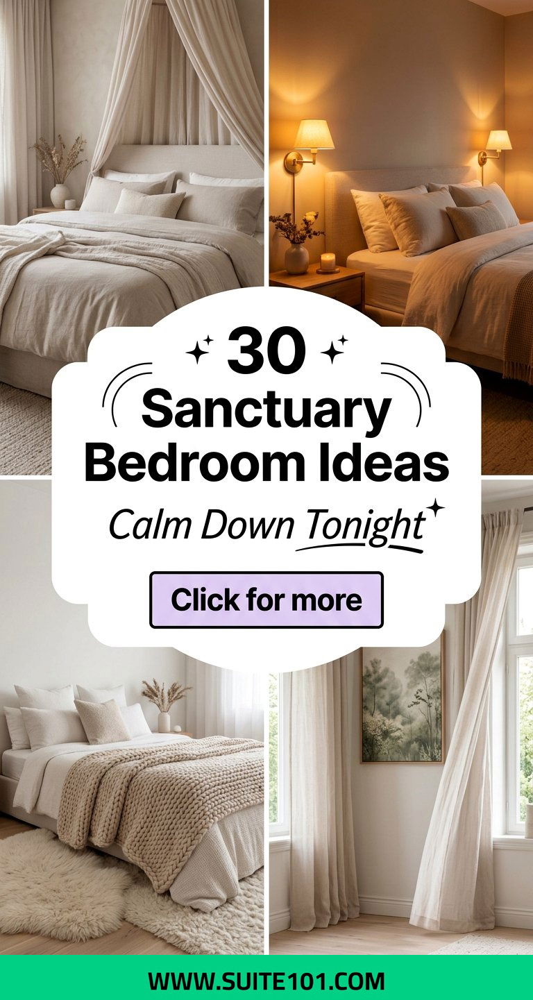 30 Sanctuary Bedroom Ideas for Calm Restful Nights Tonight - 30 Sanctuary Bedroom Ideas for Calm, Restful Nights Tonight