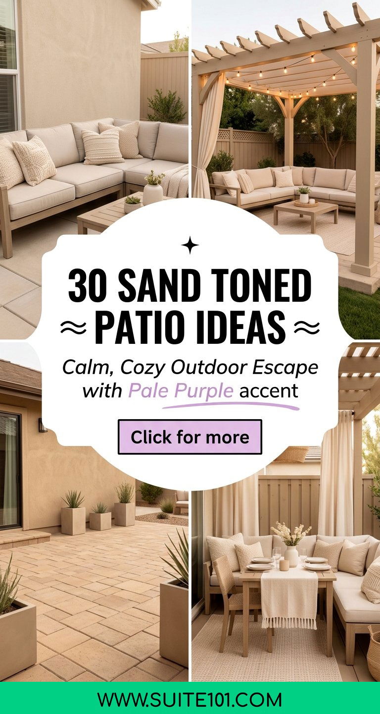 30 Sand Toned Patio Ideas For a Calm Cozy Outdoor Escape - 30 Sand Toned Patio Ideas For a Calm, Cozy Outdoor Escape