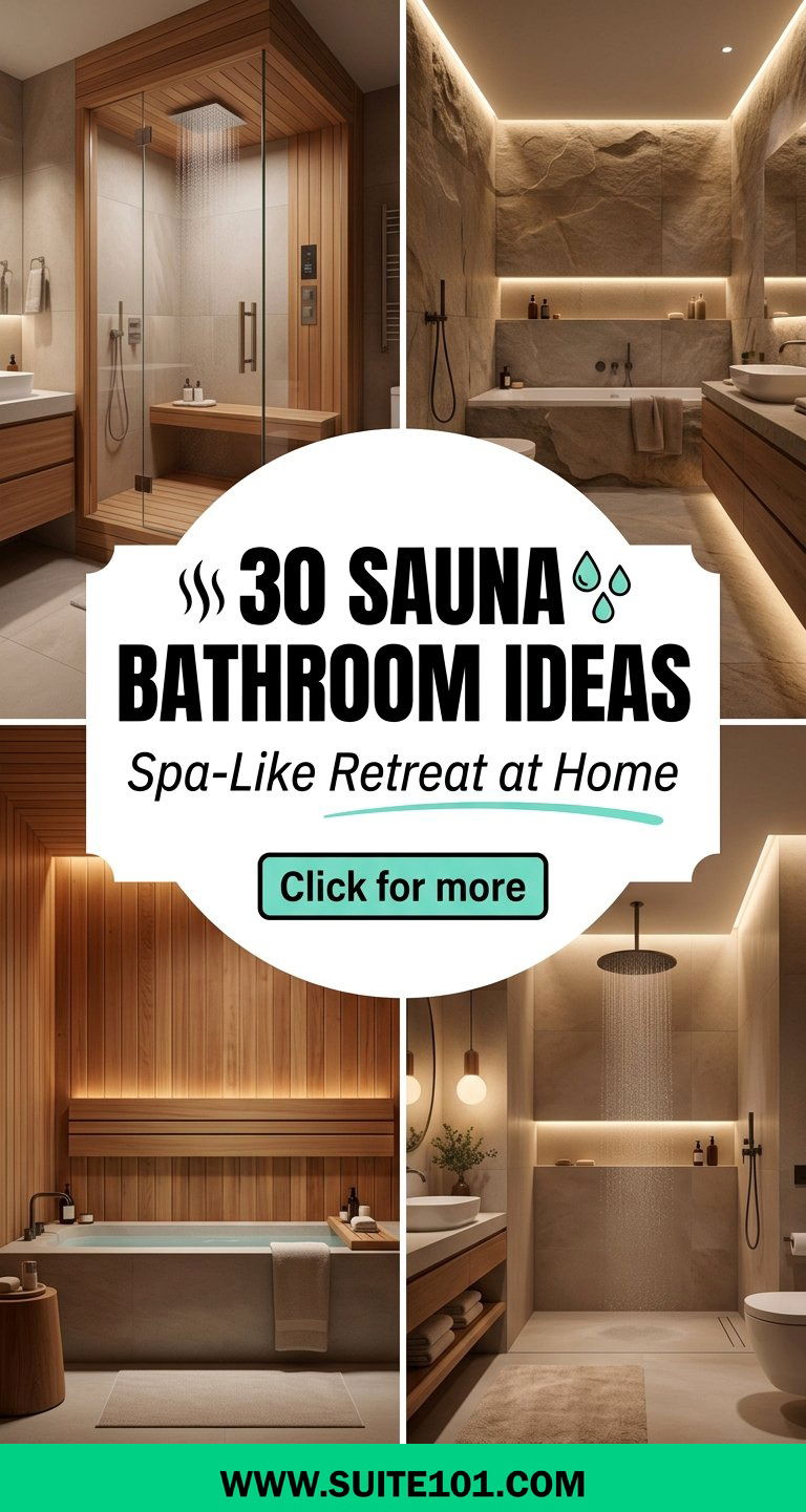 30 Sauna Bathroom Ideas for a Spa-Like Retreat at Home Now - 30 Sauna Bathroom Ideas for a Spa-Like Retreat at Home Now