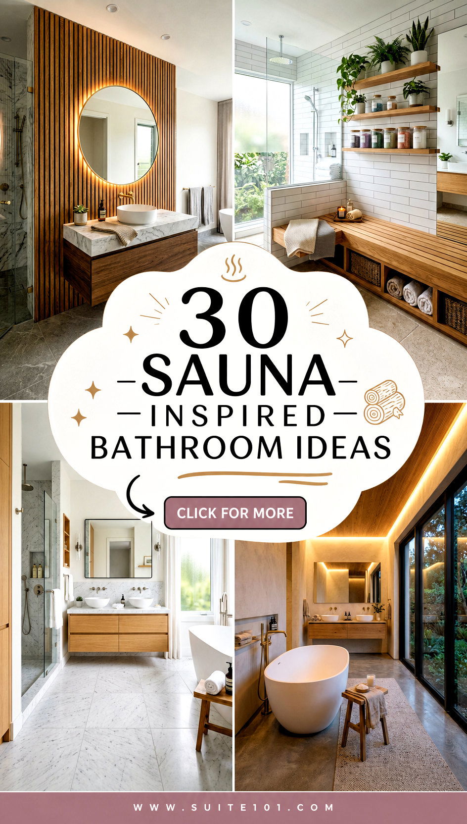 30 Sauna Inspired Bathroom Ideas to Create Quiet Luxury - 30 Sauna Inspired Bathroom Ideas to Create Quiet Luxury