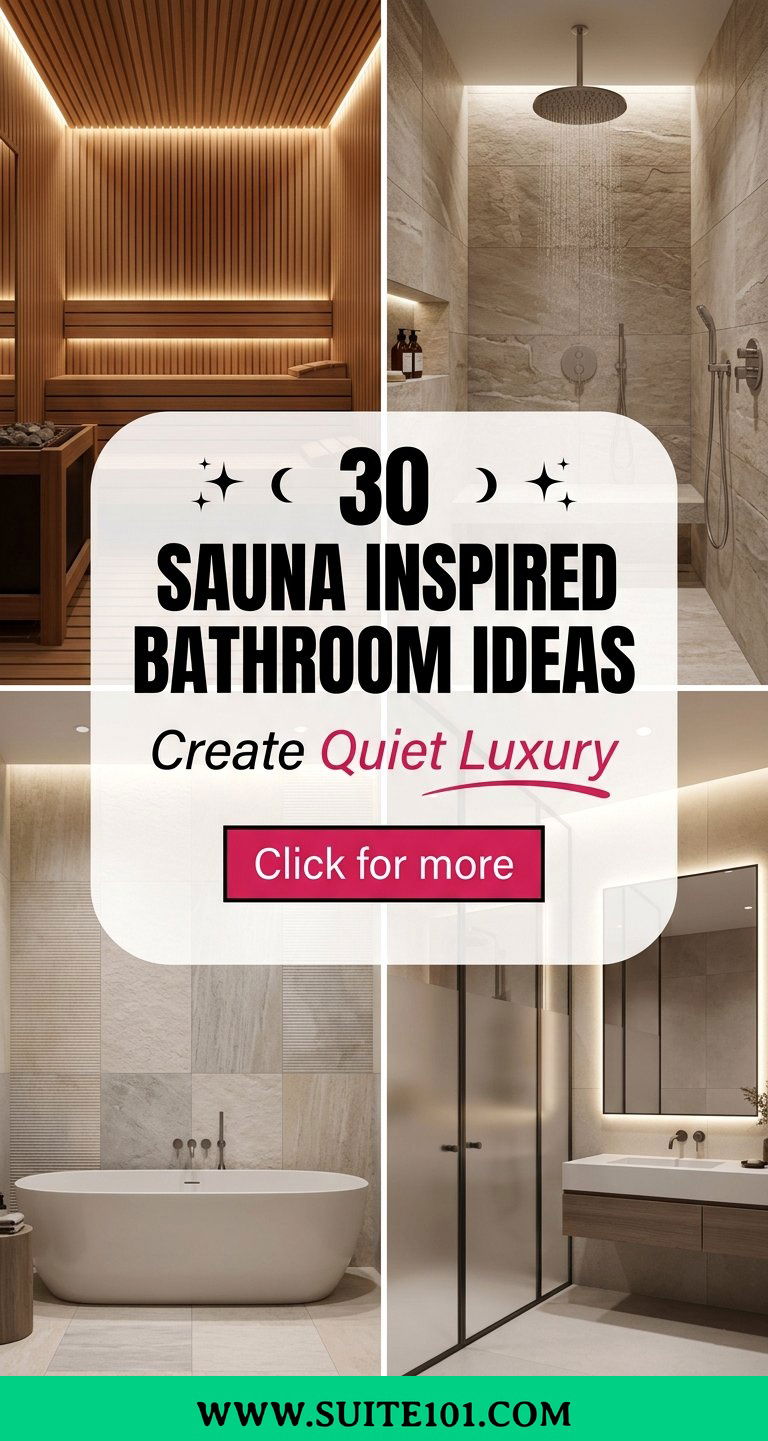 30 Sauna Inspired Bathroom Ideas to Create Quiet Luxury - 30 Sauna Inspired Bathroom Ideas to Create Quiet Luxury