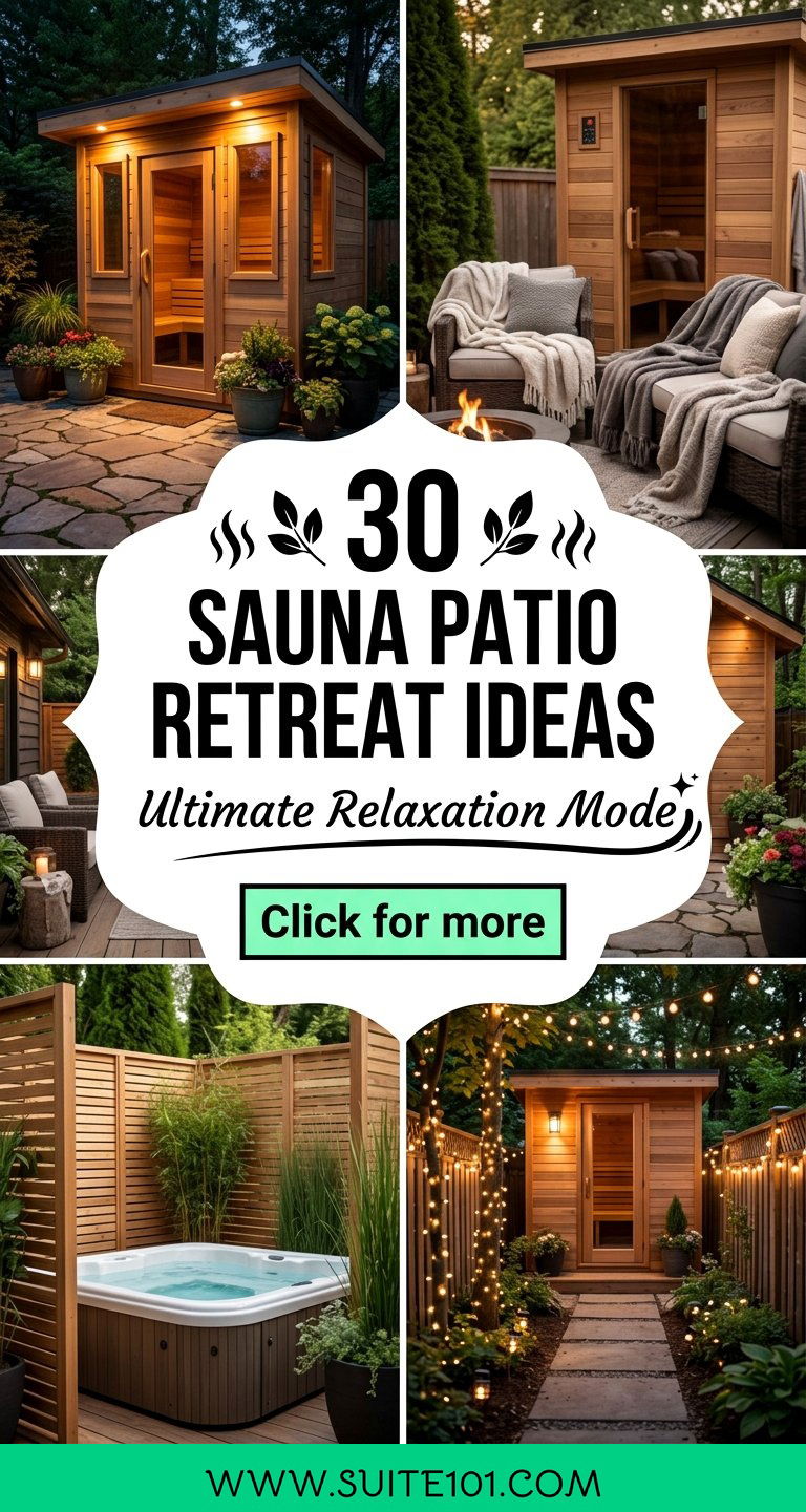 30 Sauna Patio Retreat Ideas for Ultimate Relaxation - 30 Sauna Patio Retreat Ideas for Ultimate Relaxation