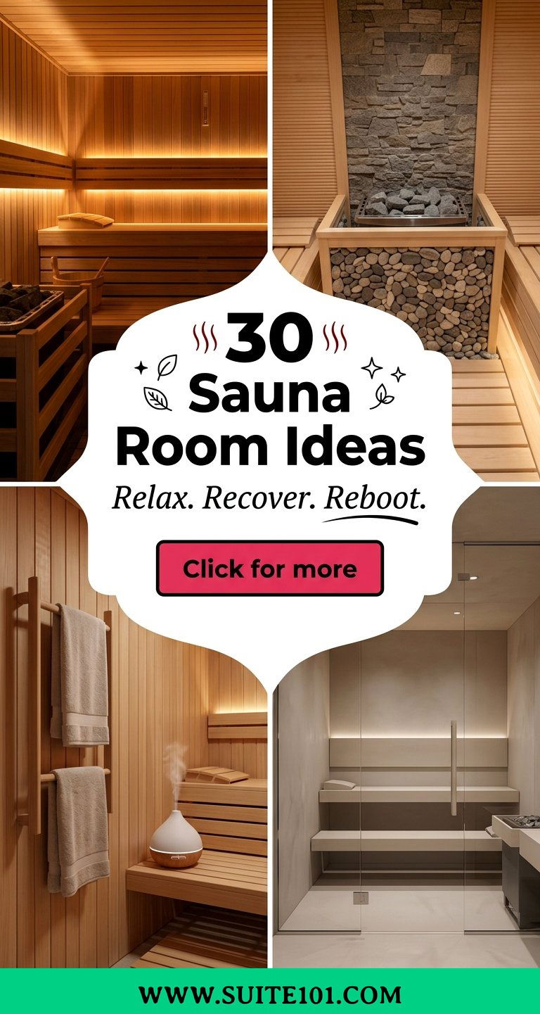 30 Sauna Room Ideas for Relaxation Heat Therapy and Wellness - 30 Sauna Room Ideas for Relaxation, Heat Therapy, and Wellness