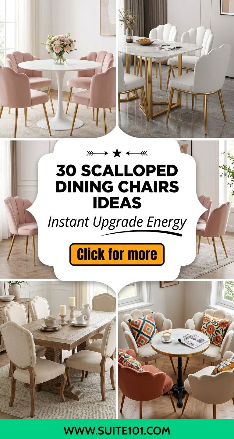 30 Scalloped Dining Chairs Ideas for Instant Upgrade - 30 Scalloped Dining Chairs Ideas for Instant Upgrade