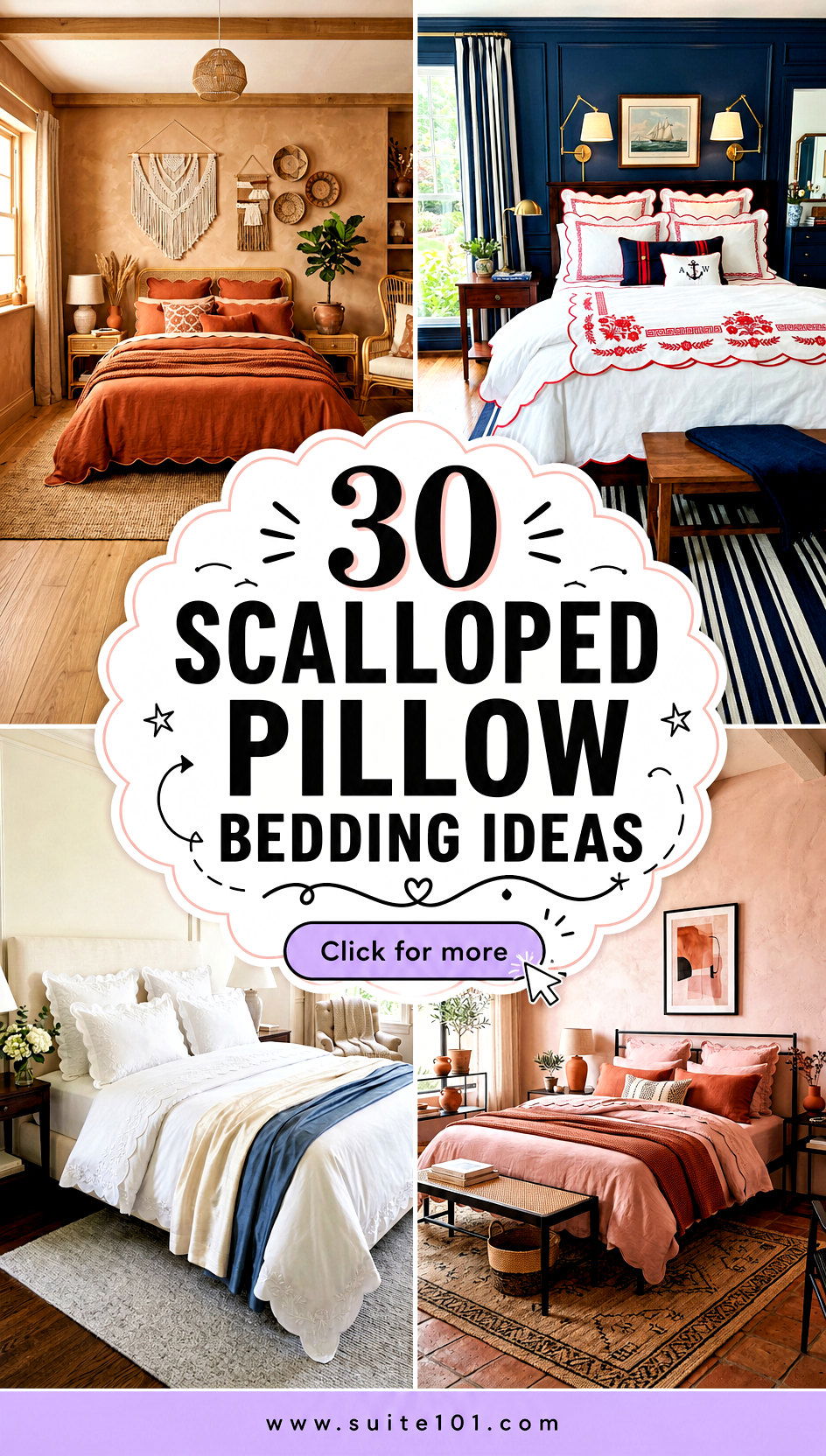 30 Scalloped Pillow Bedding Ideas for Cozy Stylish Layers - 30 Scalloped Pillow Bedding Ideas for Cozy, Stylish Layers
