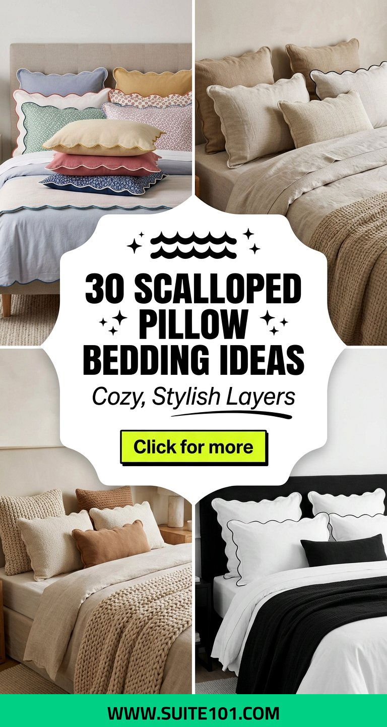 30 Scalloped Pillow Bedding Ideas for Cozy Stylish Layers - 30 Scalloped Pillow Bedding Ideas for Cozy, Stylish Layers