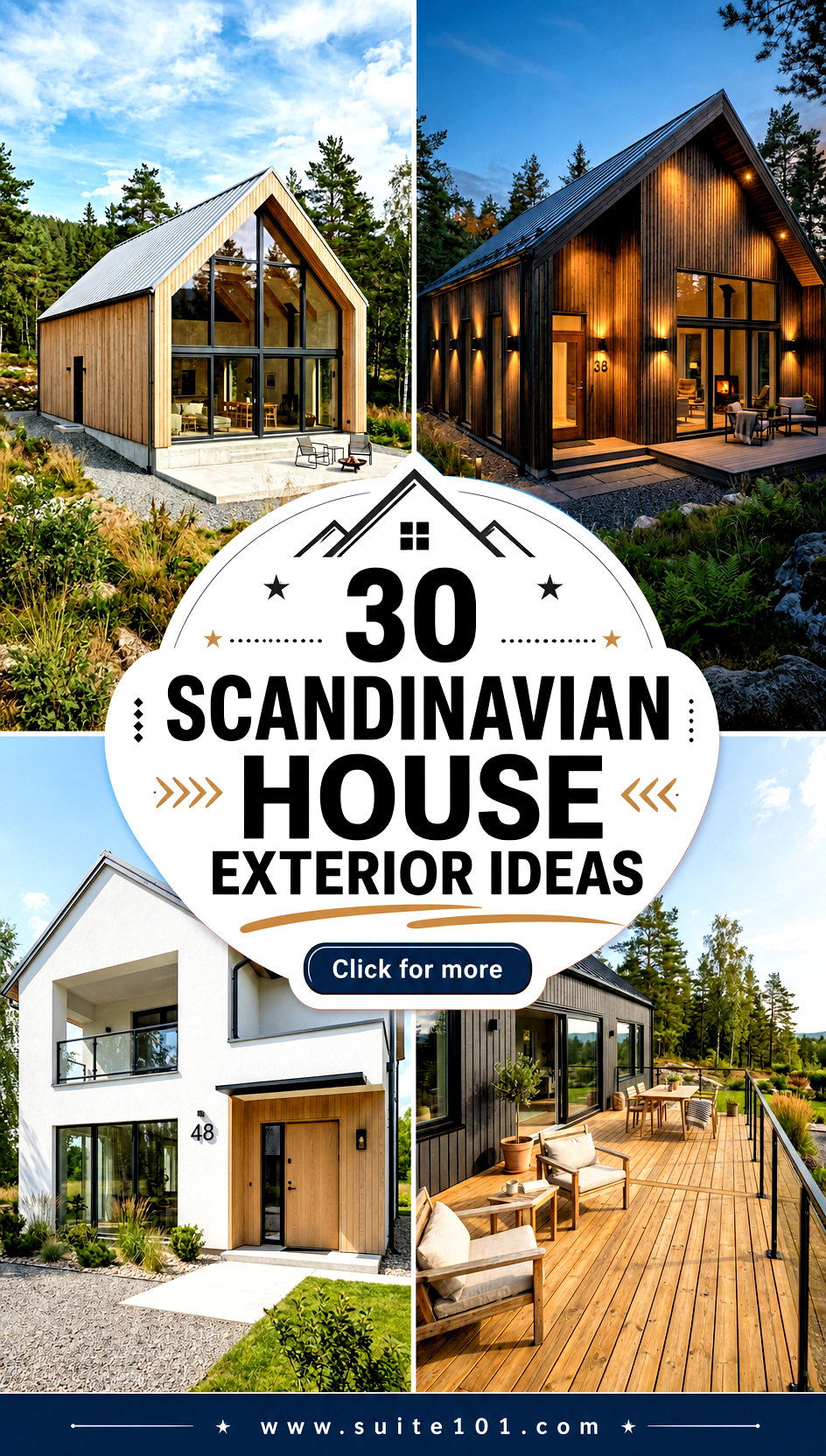 30 Scandinavian House Exterior Ideas for a Modern Nordic Look - 30 Scandinavian House Exterior Ideas for a Modern Nordic Look