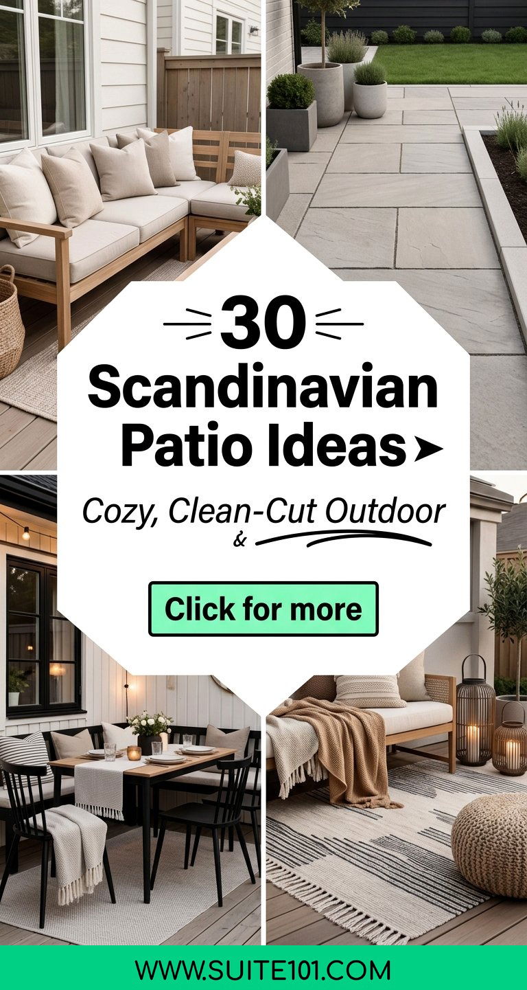 30 Scandinavian Patio Ideas for Cozy Clean-Cut Outdoor Style - 30 Scandinavian Patio Ideas for Cozy, Clean-Cut Outdoor Style