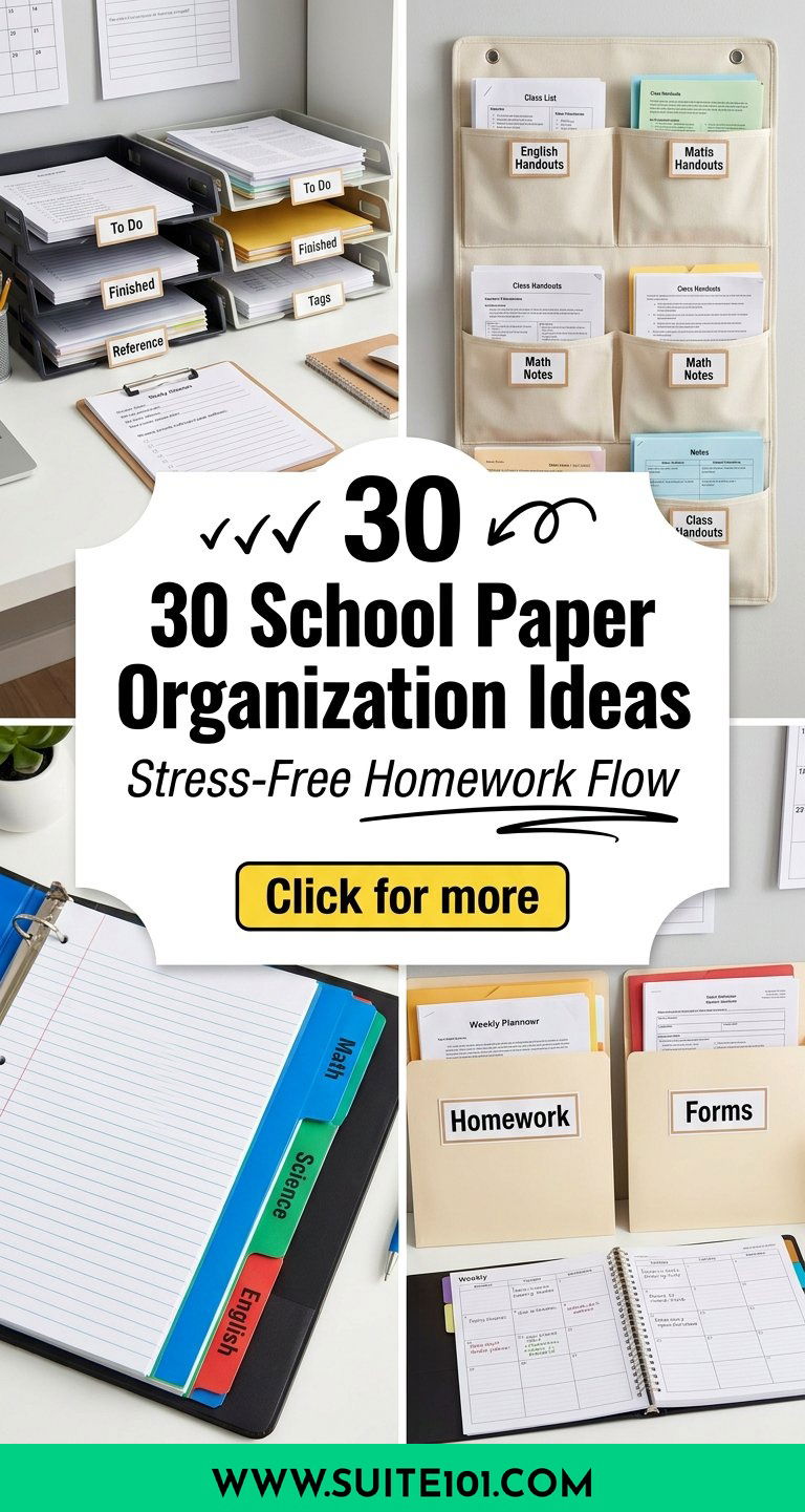 30 School Paper Organization Ideas to Keep Homework Stress-Free - 30 School Paper Organization Ideas to Keep Homework Stress-Free