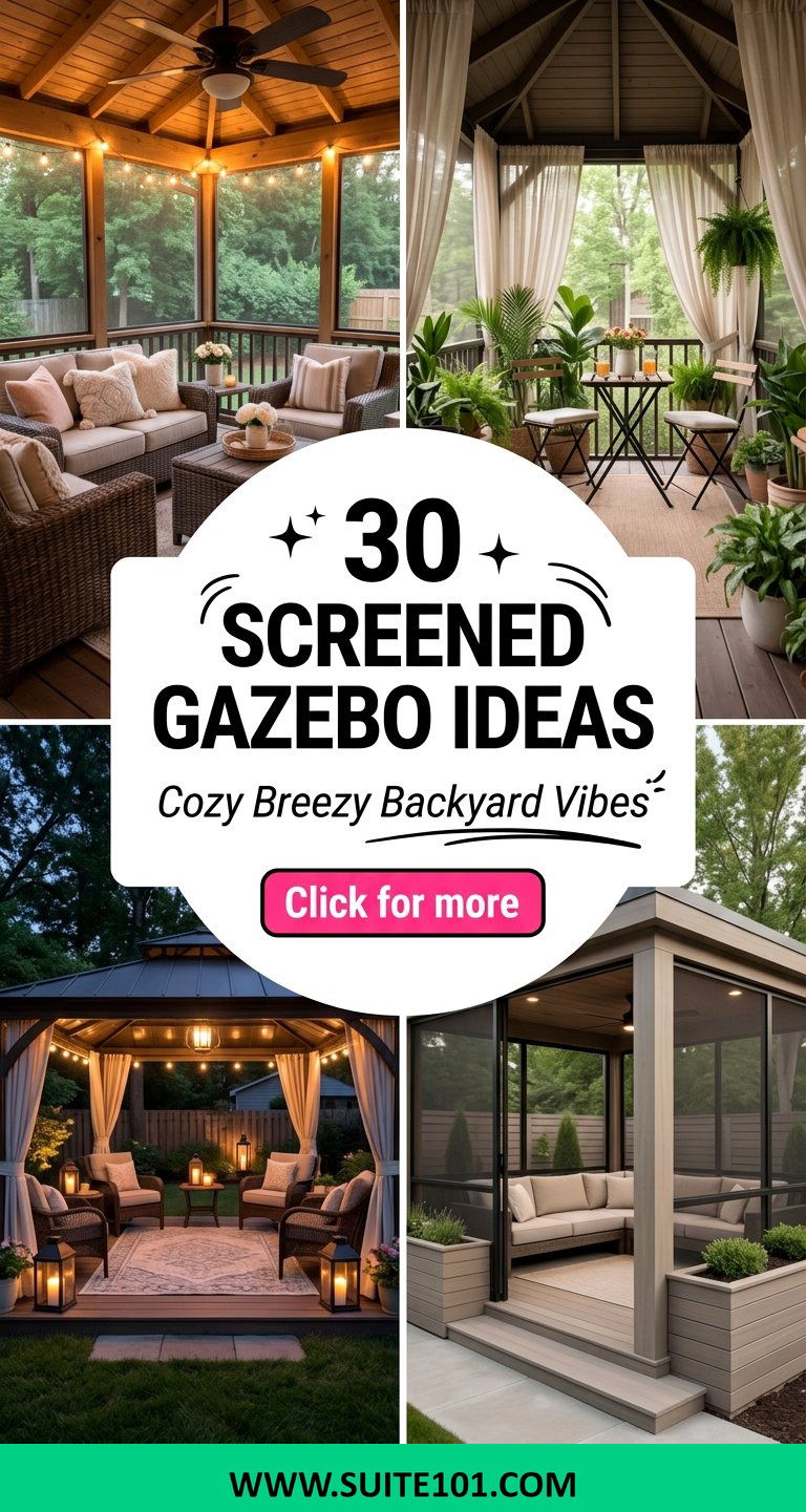 30 Screened Gazebo Ideas for Cozy Breezy Backyard Days - 30 Screened Gazebo Ideas for Cozy, Breezy Backyard Days