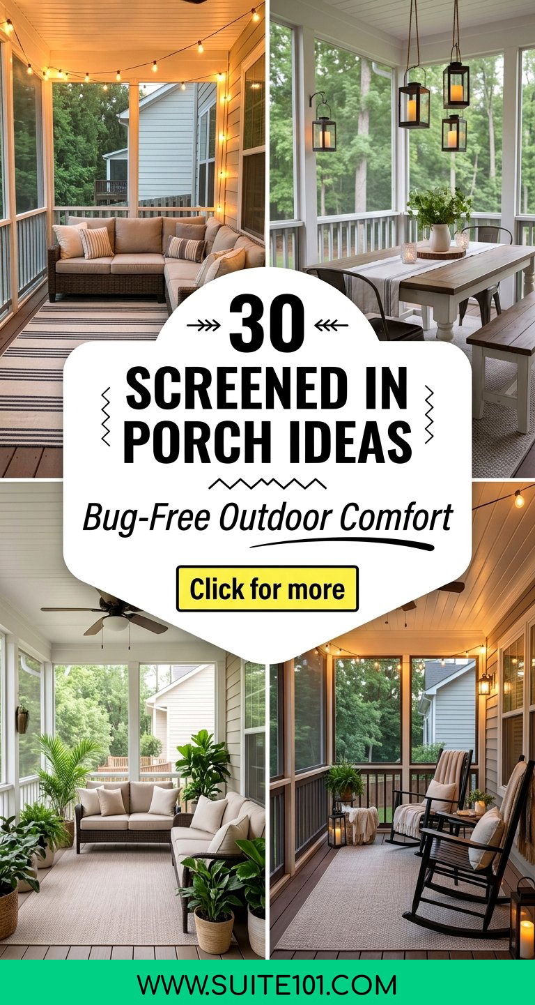 30 Screened In Porch Ideas for Bug-Free Cozy Outdoor Comfort - 30 Screened In Porch Ideas for Bug-Free Cozy Outdoor Comfort