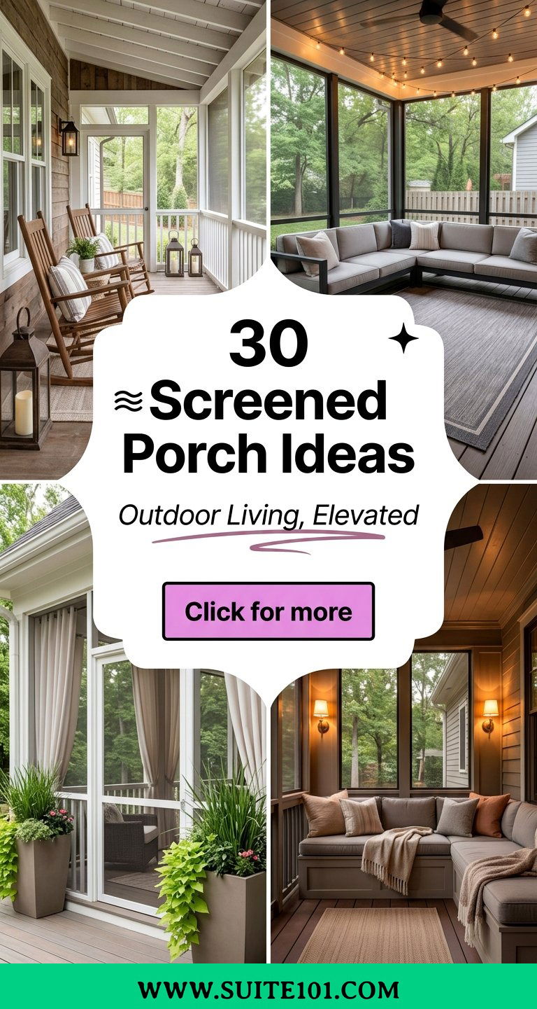 30 Screened Porch Ideas for a Beautiful Outdoor Living Space - 30 Screened Porch Ideas for a Beautiful Outdoor Living Space