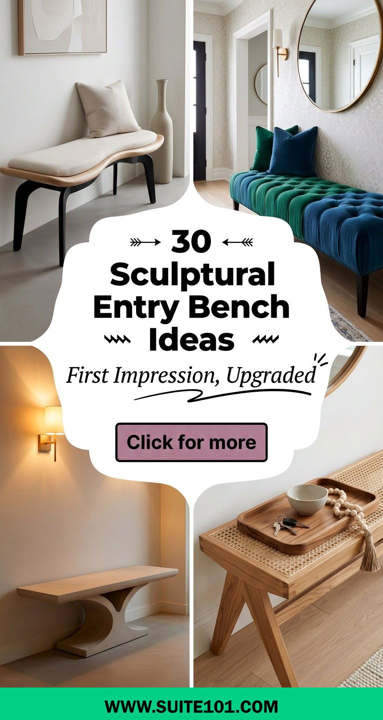 30 Sculptural Entry Bench Ideas to Style Your First Impression - 30 Sculptural Entry Bench Ideas to Style Your First Impression