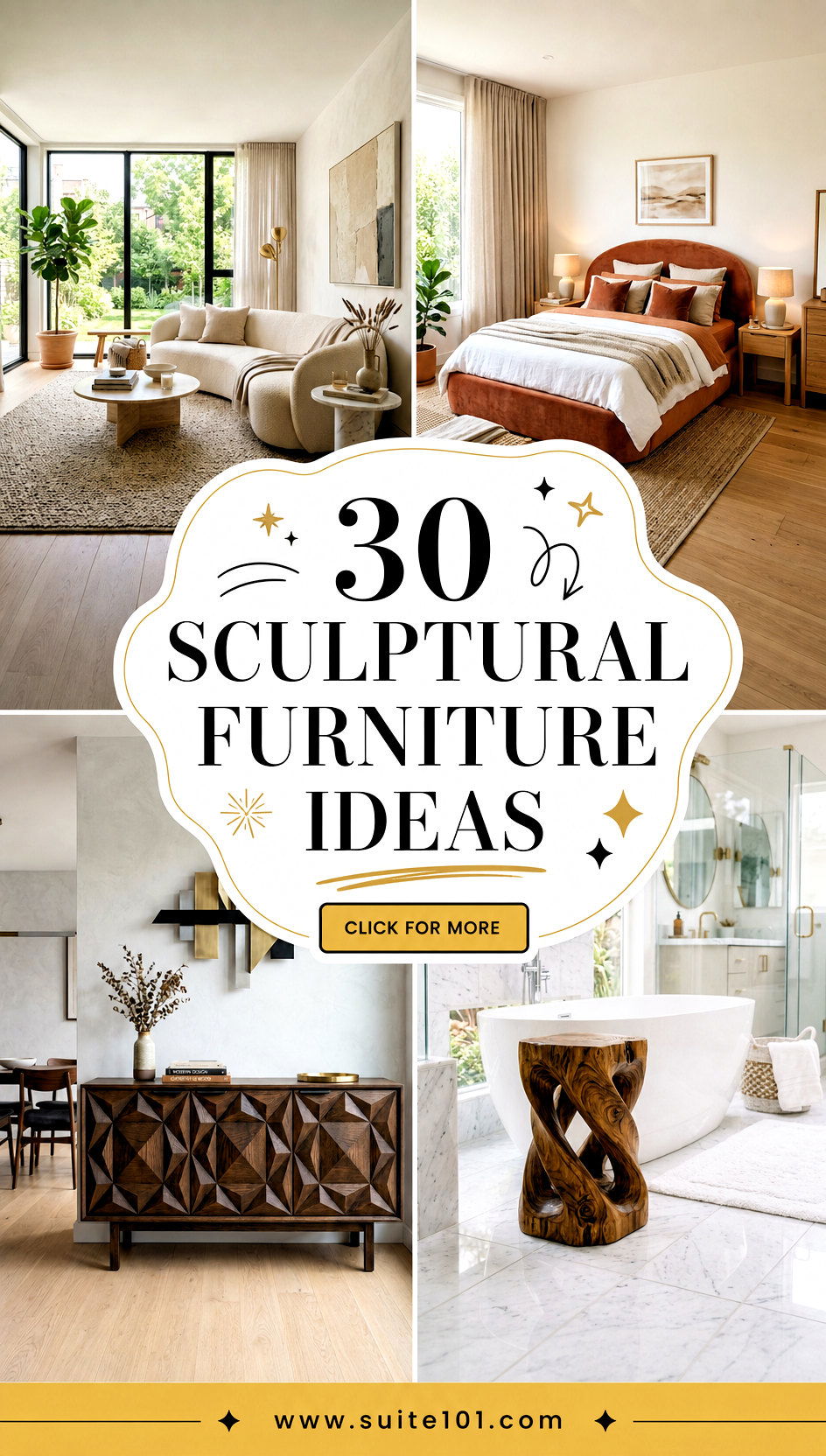 30 Sculptural Furniture Ideas That Add Drama and Comfort - 30 Sculptural Furniture Ideas That Add Drama and Comfort