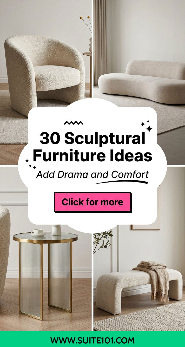 30 Sculptural Furniture Ideas That Add Drama and Comfort - 30 Sculptural Furniture Ideas That Add Drama and Comfort