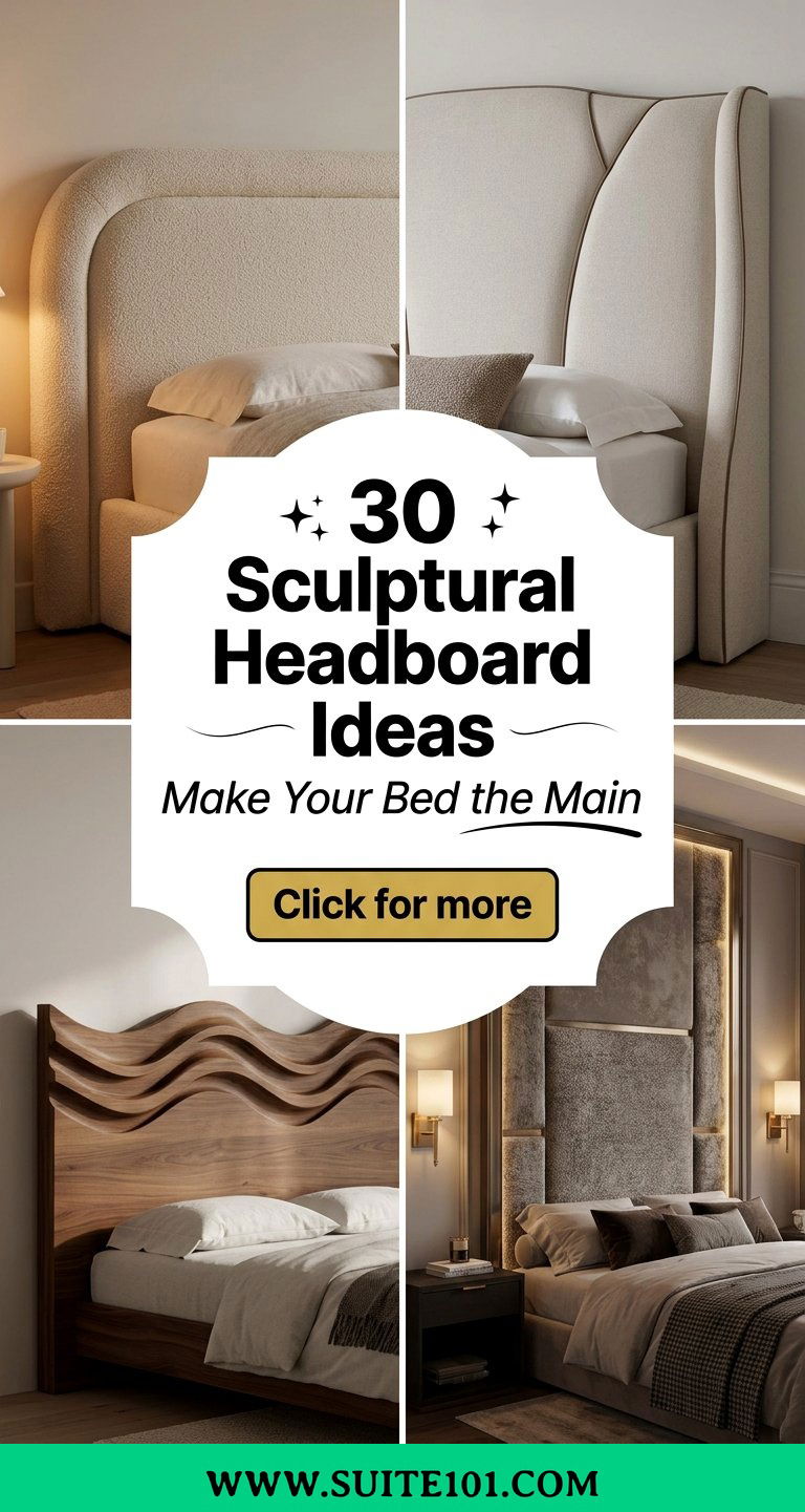 30 Sculptural Headboard Ideas for a Statement Bedroom Look - 30 Sculptural Headboard Ideas for a Statement Bedroom Look