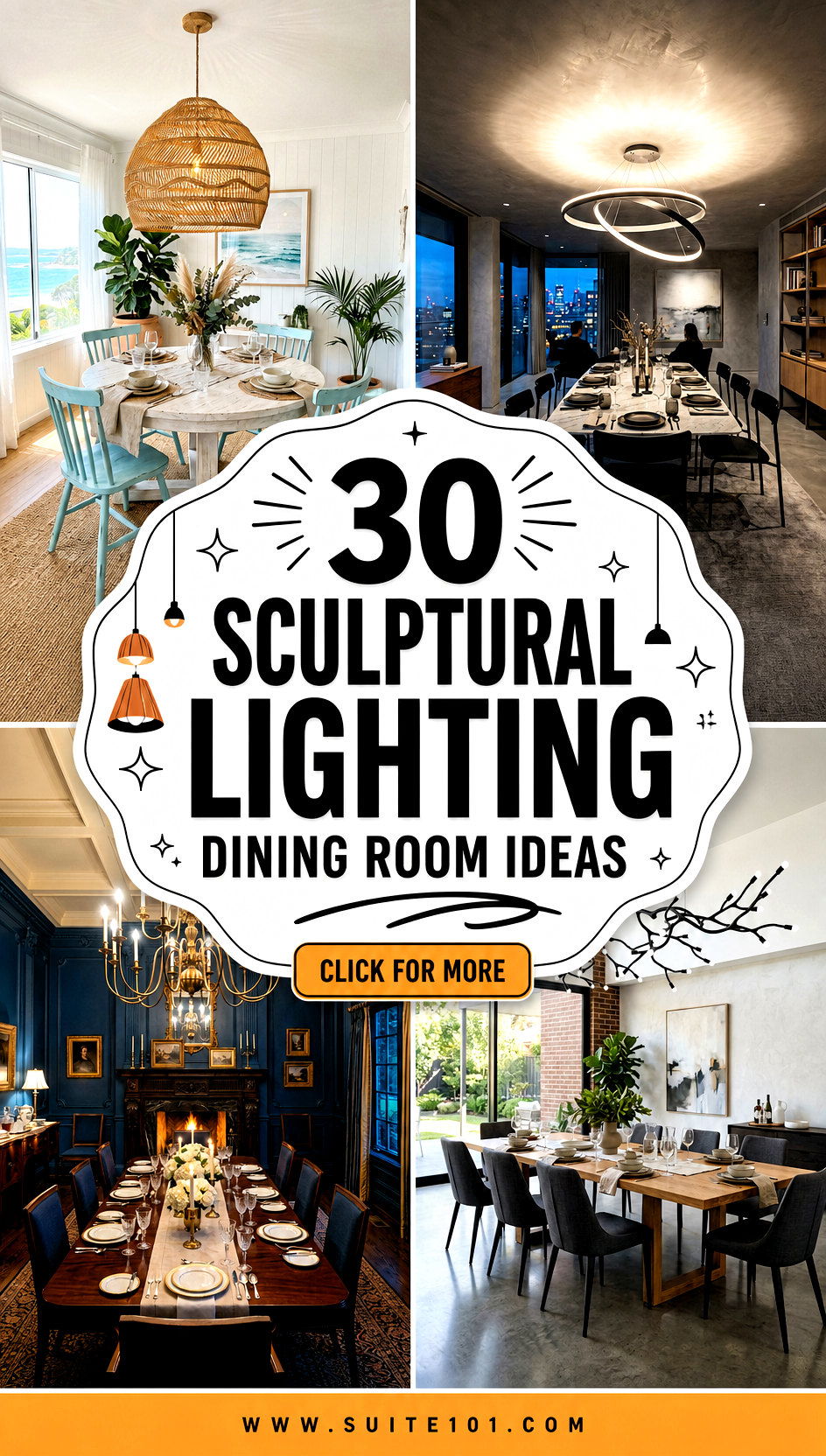 30 Sculptural Lighting Dining Room Ideas That Steal the Show - 30 Sculptural Lighting Dining Room Ideas That Steal the Show