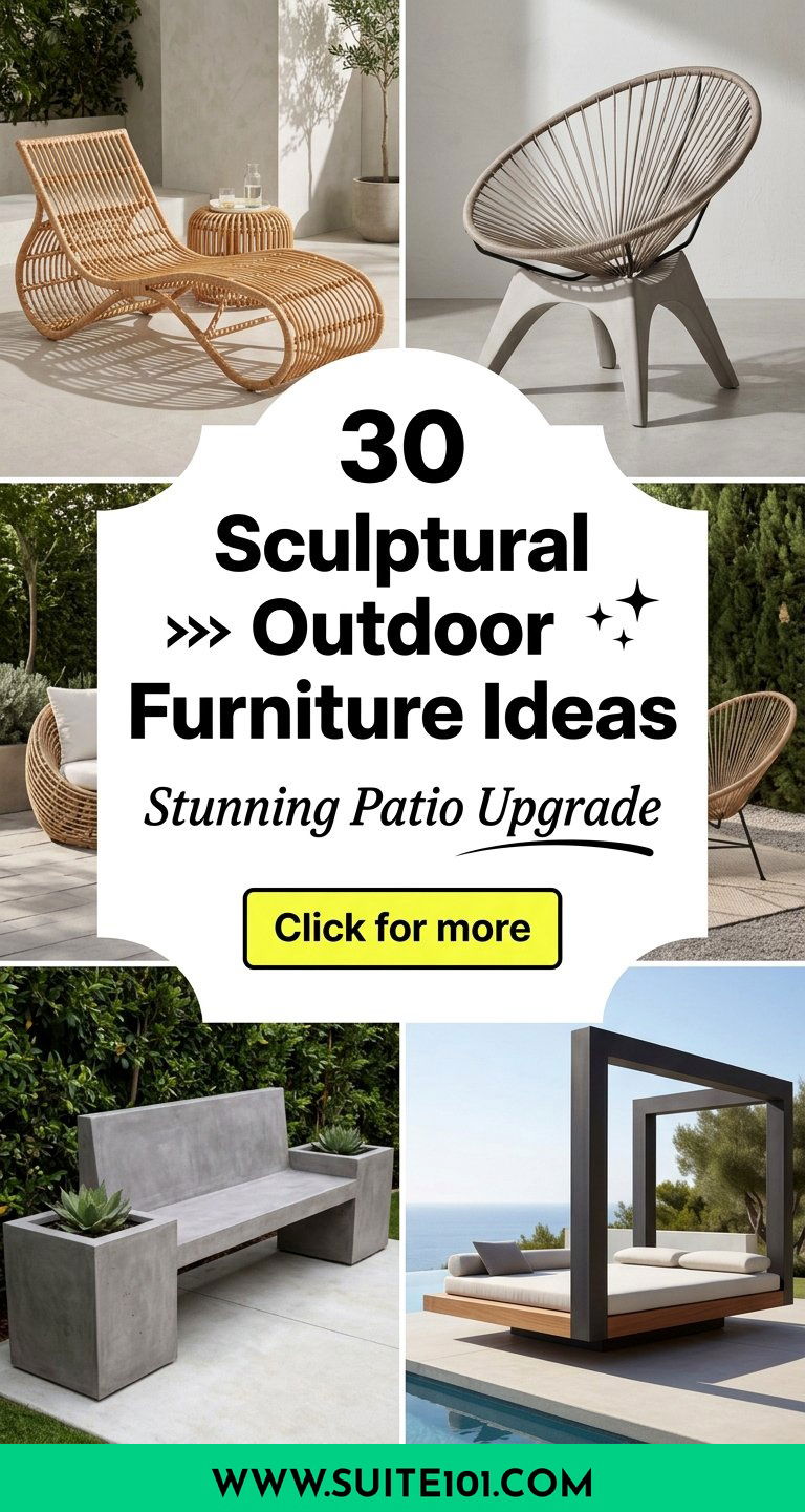 30 Sculptural Outdoor Furniture Ideas for a Stunning Patio - 30 Sculptural Outdoor Furniture Ideas for a Stunning Patio