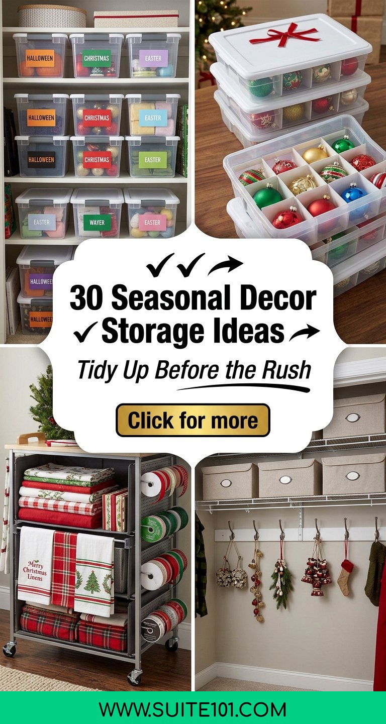 30 Seasonal Decor Storage Ideas to Tidy Up Before the Rush - 30 Seasonal Decor Storage Ideas to Tidy Up Before the Rush
