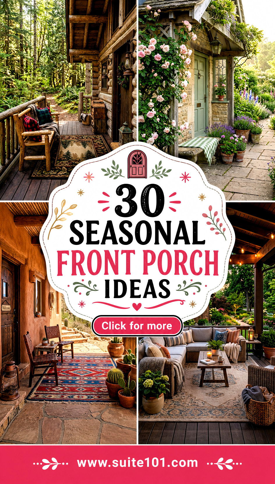 30 Seasonal Front Porch Ideas for Instant Curb Appeal Boost - 30 Seasonal Front Porch Ideas for Instant Curb Appeal Boost