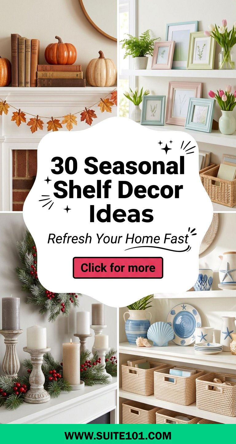 30 Seasonal Shelf Decor Ideas to Refresh Your Home Fast - 30 Seasonal Shelf Decor Ideas to Refresh Your Home Fast