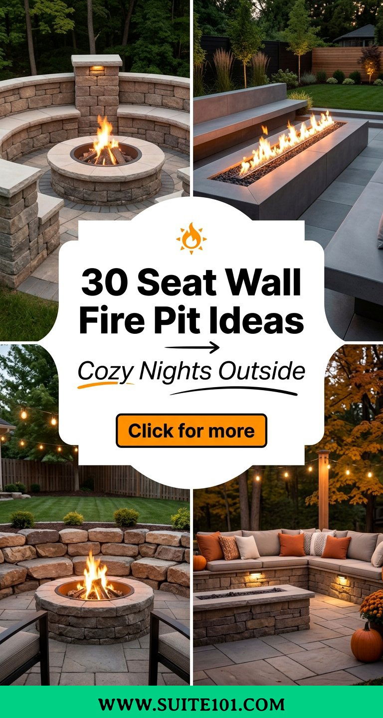 30 Seat Wall Fire Pit Ideas for Cozy Nights Outside All Year Long - 30 Seat Wall Fire Pit Ideas for Cozy Nights Outside All Year Long