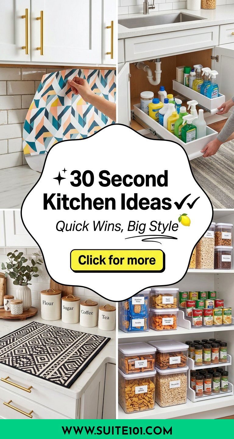 30 Second Kitchen Ideas for Quick Wins and Big Style Fast - 30 Second Kitchen Ideas for Quick Wins and Big Style Fast