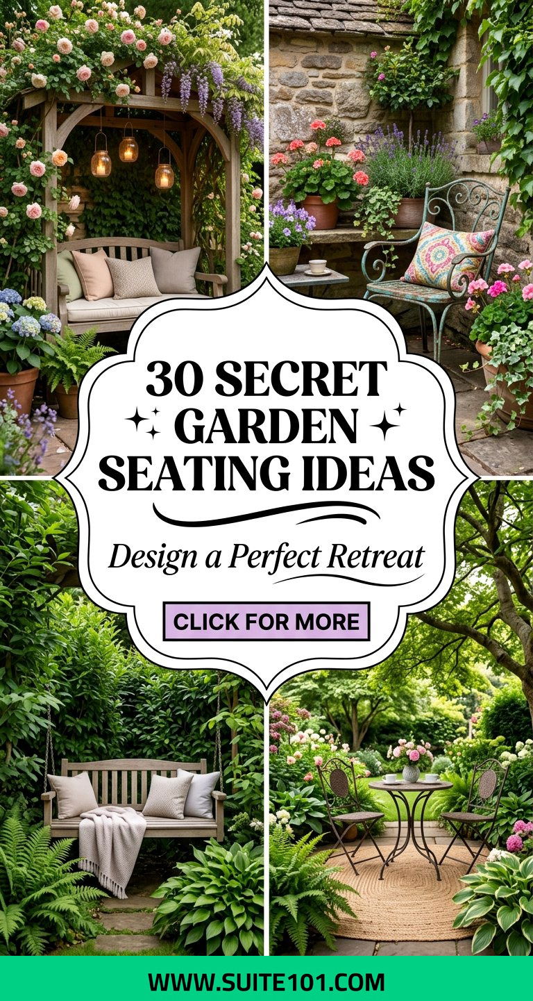 30 Secret Garden Seating Ideas to Design a Perfect Retreat Spot - 30 Secret Garden Seating Ideas to Design a Perfect Retreat Spot