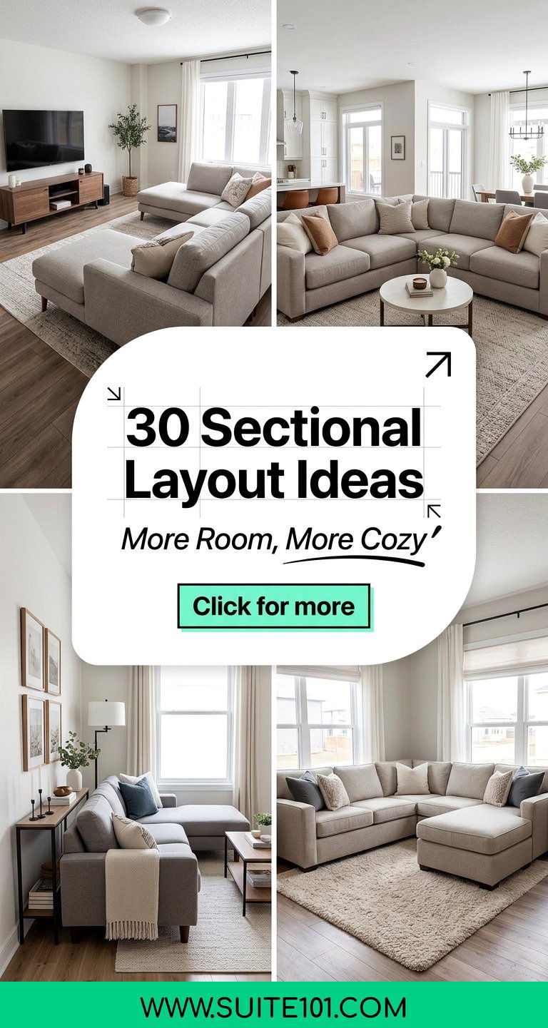 30 Sectional Layout Ideas to Maximize Space and Comfort - 30 Sectional Layout Ideas to Maximize Space and Comfort