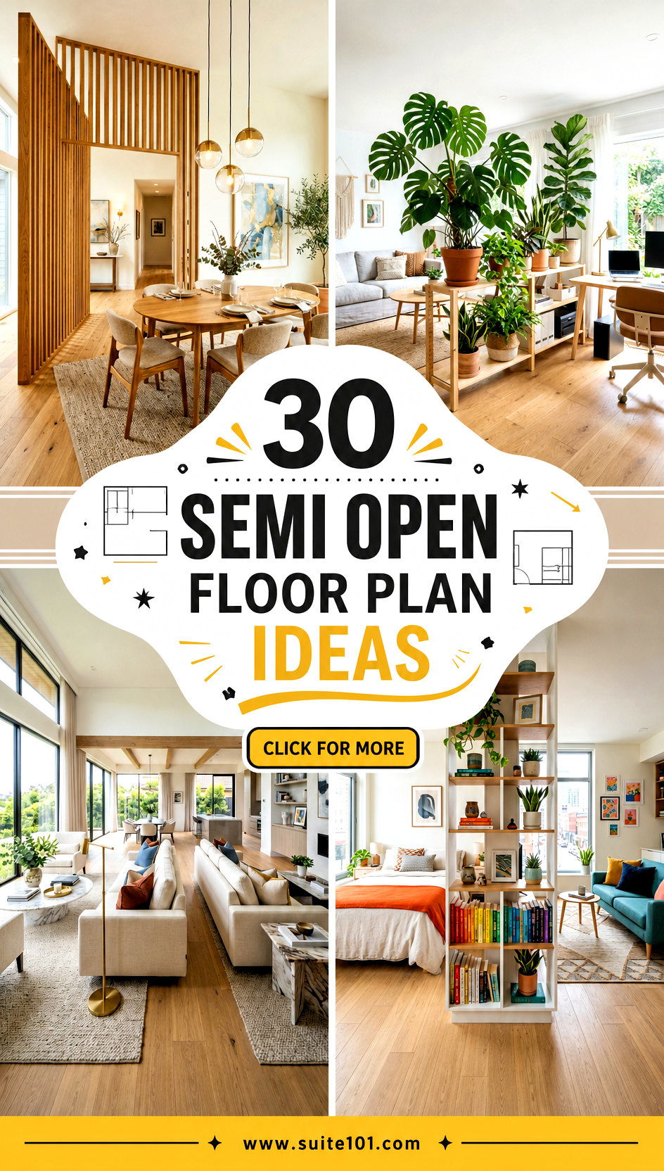 30 Semi Open Floor Plan Ideas for Light Flow and Function - 30 Semi Open Floor Plan Ideas for Light, Flow, and Function