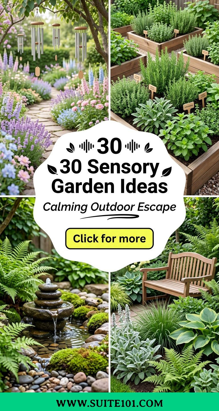 30 Sensory Garden Ideas to Create a Calming Outdoor Escape - 30 Sensory Garden Ideas to Create a Calming Outdoor Escape