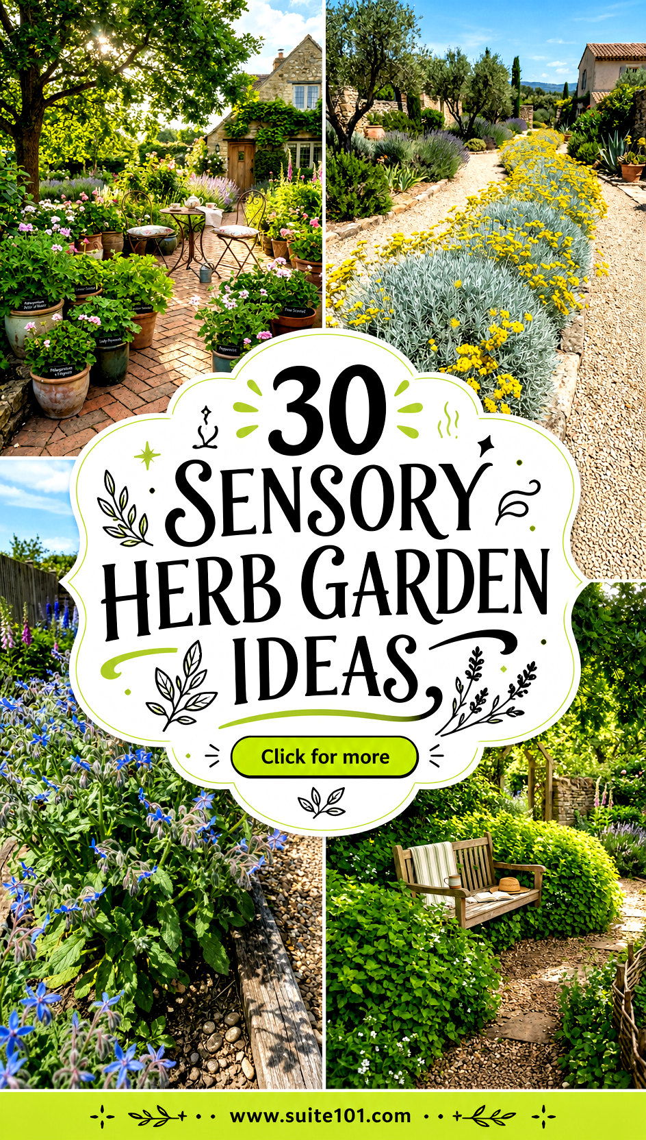 30 Sensory Herb Garden Ideas to Grow Smell-Good Fresh Flavor - 30 Sensory Herb Garden Ideas to Grow Smell-Good, Fresh Flavor