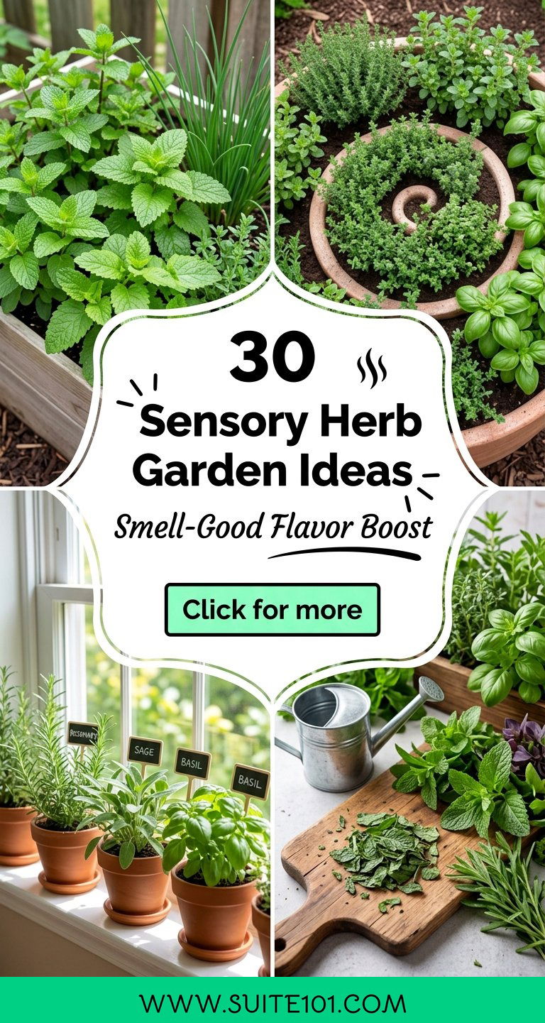 30 Sensory Herb Garden Ideas to Grow Smell-Good Fresh Flavor - 30 Sensory Herb Garden Ideas to Grow Smell-Good, Fresh Flavor
