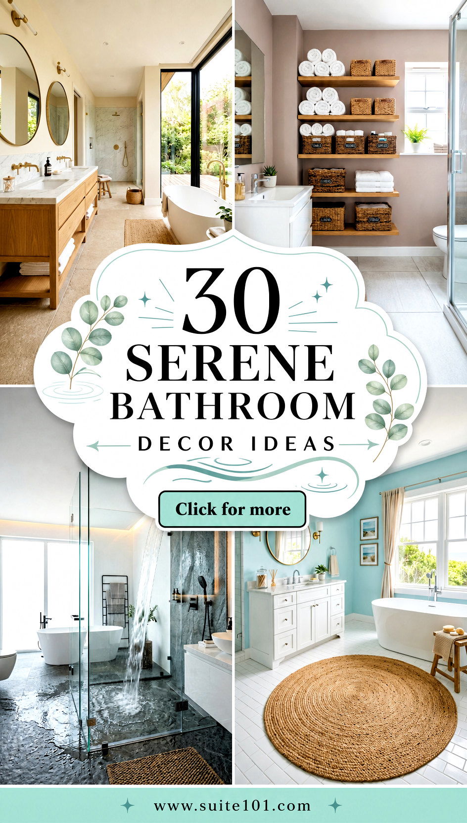 30 Serene Bathroom Decor Ideas for a Spa-Like Refresh Today - 30 Serene Bathroom Decor Ideas for a Spa-Like Refresh Today