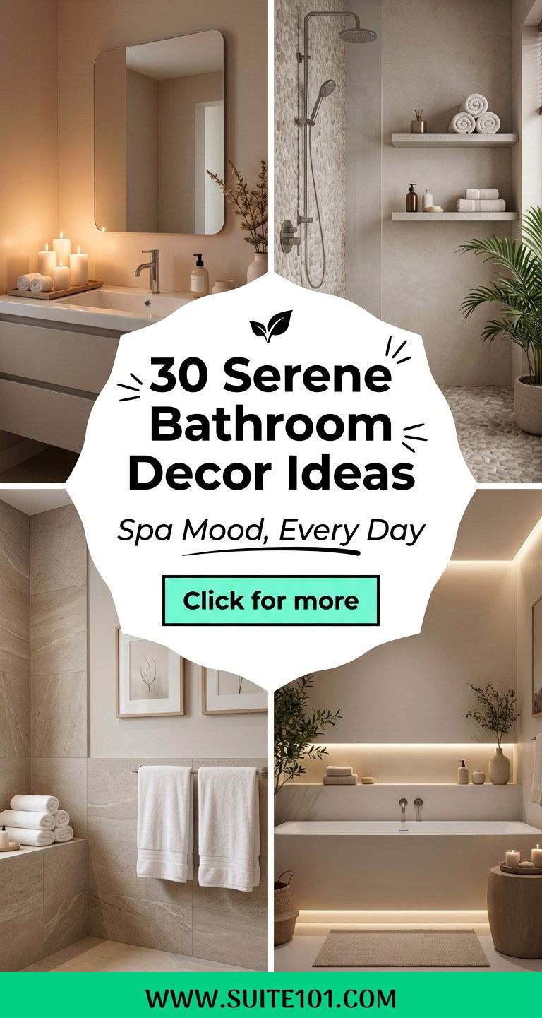 30 Serene Bathroom Decor Ideas for a Spa-Like Refresh Today - 30 Serene Bathroom Decor Ideas for a Spa-Like Refresh Today