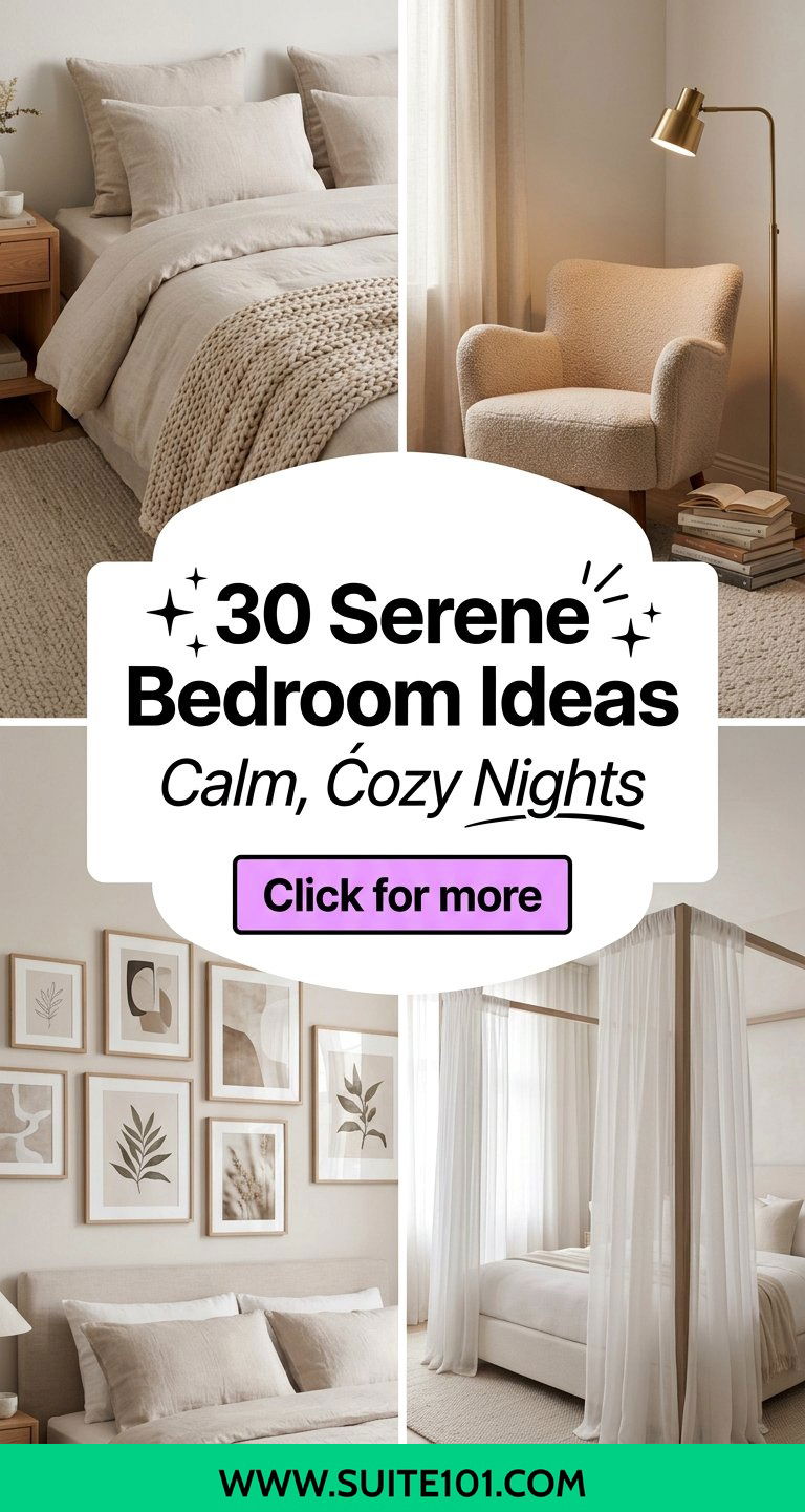 30 Serene Bedroom Ideas to Create a Calm Cozy Retreat Today - 30 Serene Bedroom Ideas to Create a Calm, Cozy Retreat Today