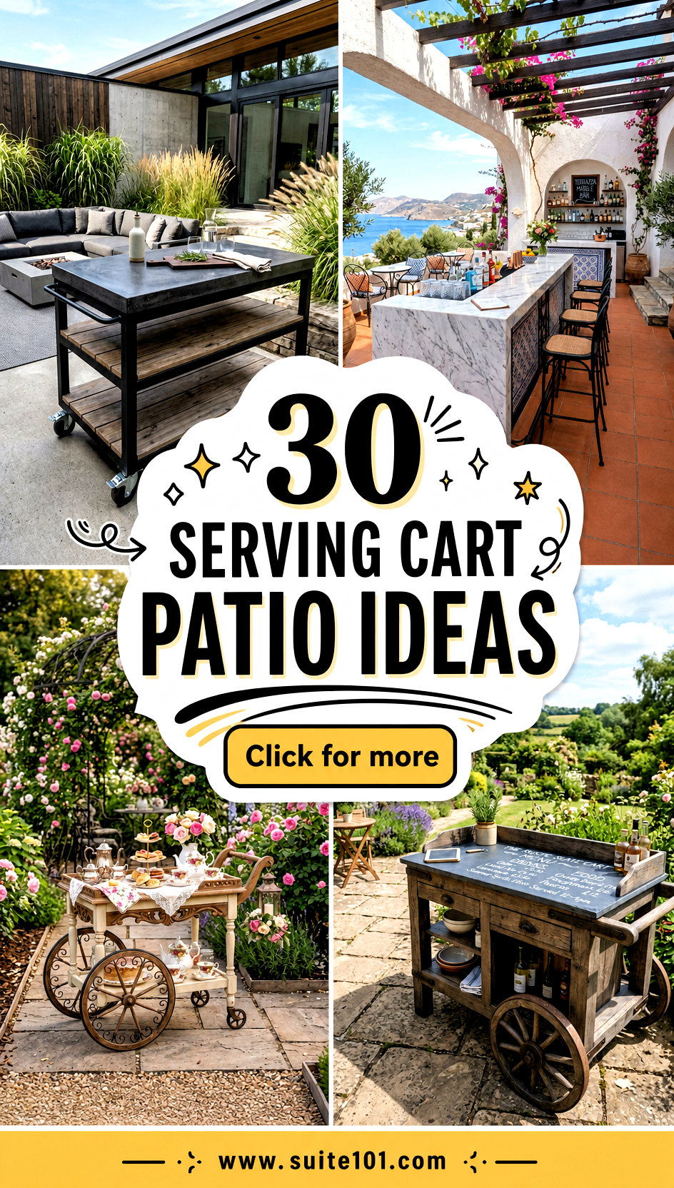 30 Serving Cart Patio Ideas for Hosting Like a Pro - 30 Serving Cart Patio Ideas for Hosting Like a Pro