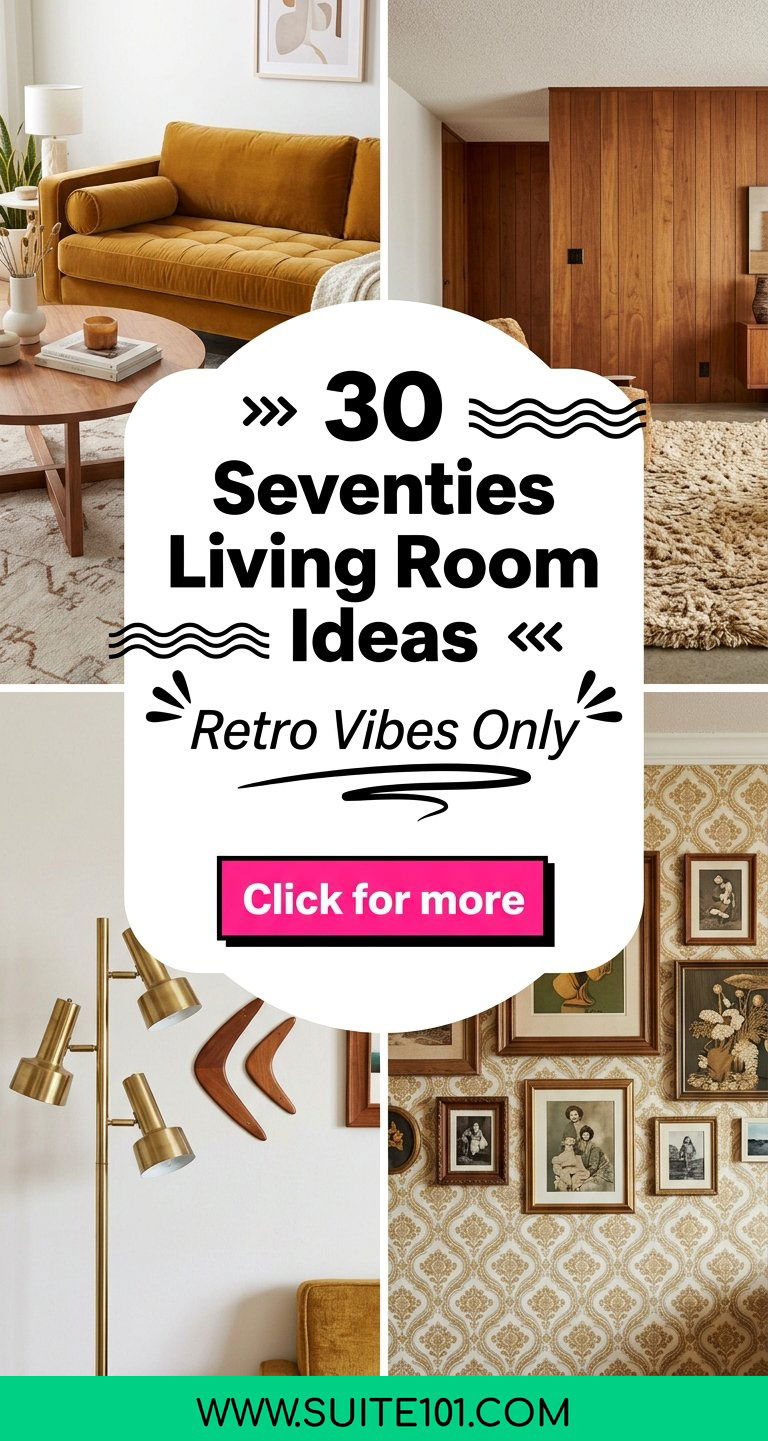 30 Seventies Living Room Ideas for Retro Style Youll Love - 30 Seventies Living Room Ideas for Retro Style You'll Love