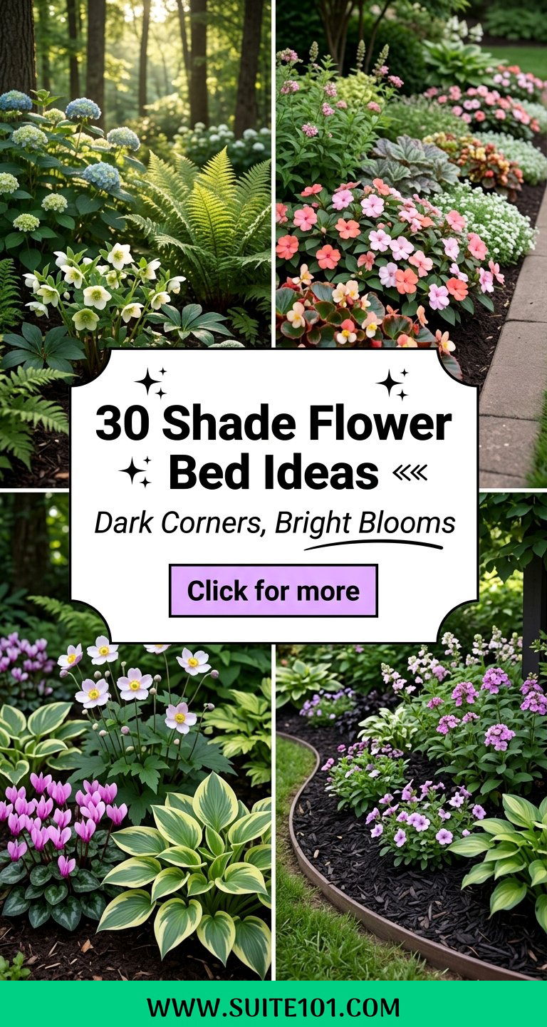 30 Shade Flower Bed Ideas to Brighten Dark Corners Beautifully - 30 Shade Flower Bed Ideas to Brighten Dark Corners Beautifully