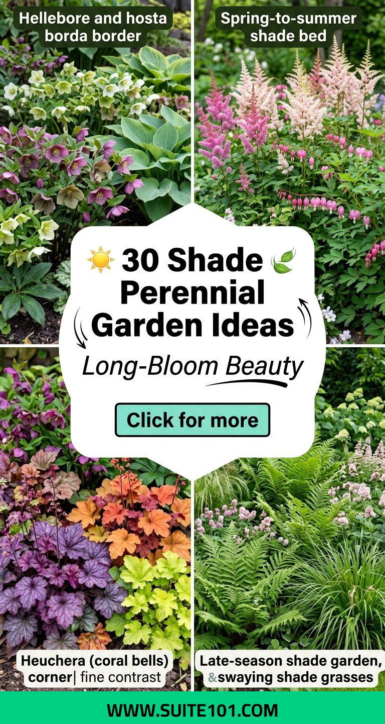 30 Shade Perennial Garden Ideas for Long-Bloom Beauty - 30 Shade Perennial Garden Ideas for Long-Bloom Beauty