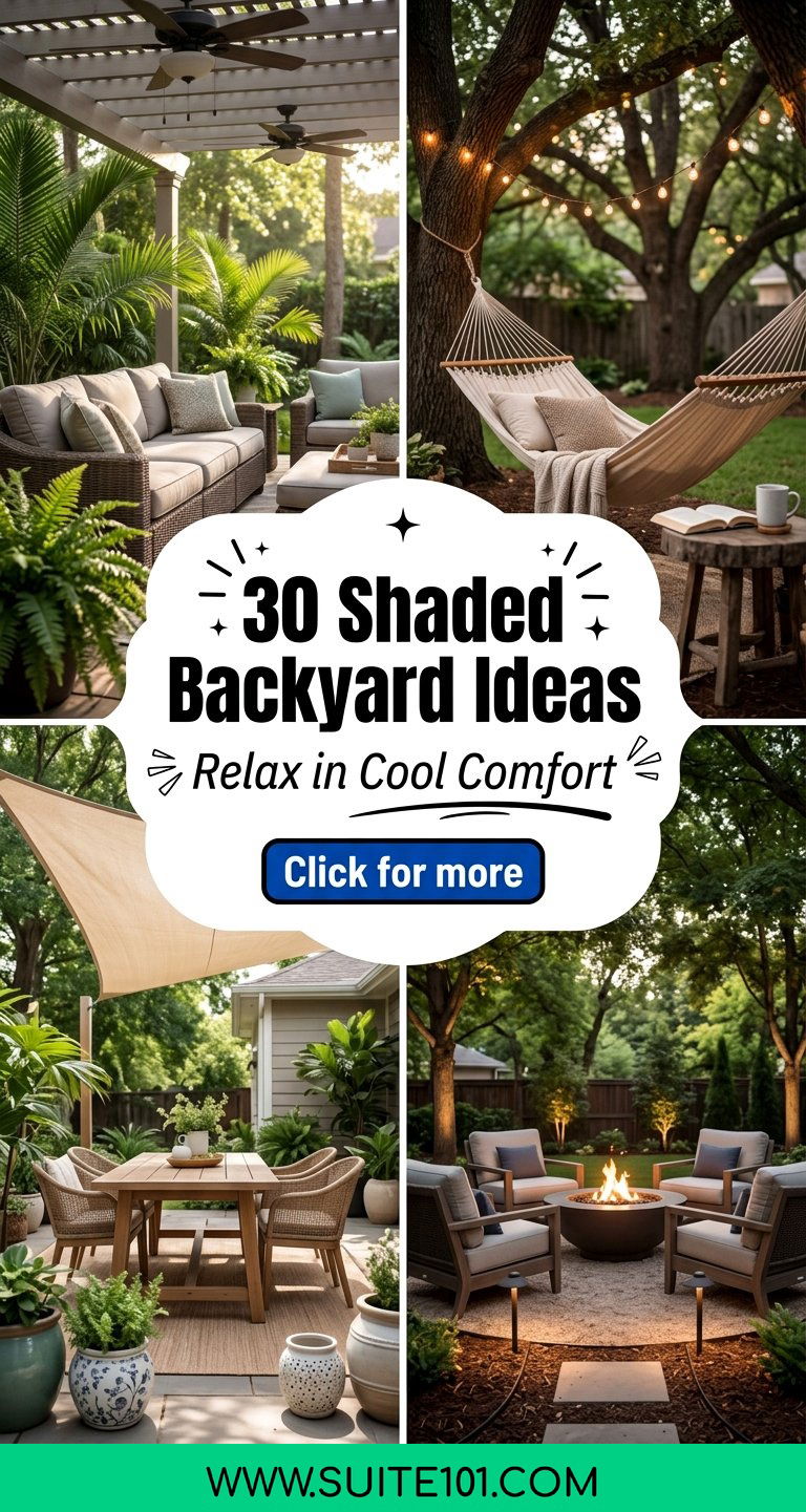 30 Shaded Backyard Ideas for Relaxing in Cool Comfort - 30 Shaded Backyard Ideas for Relaxing in Cool Comfort