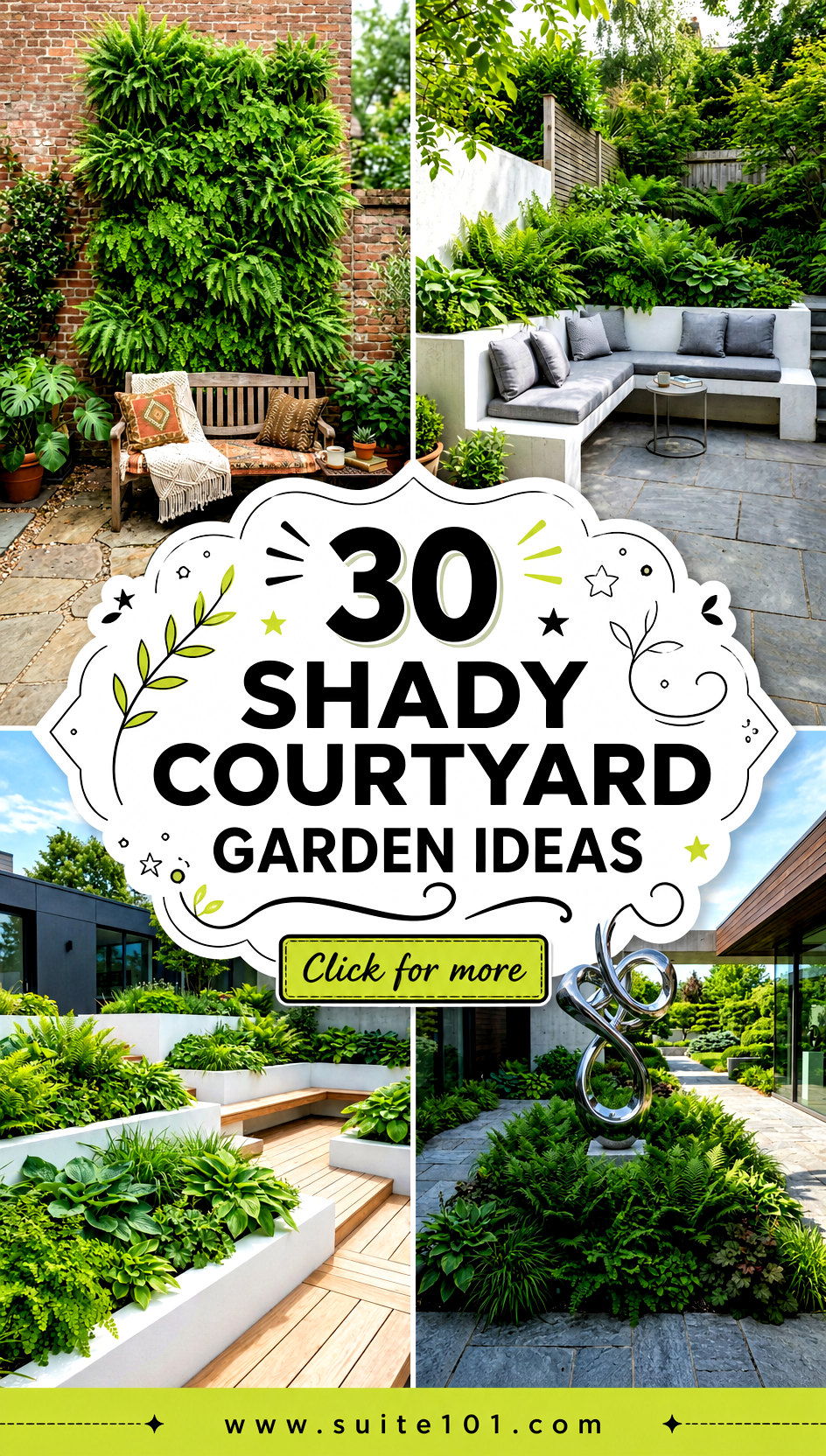 30 Shady Courtyard Garden Ideas for Privacy and Charm - 30 Shady Courtyard Garden Ideas for Privacy and Charm