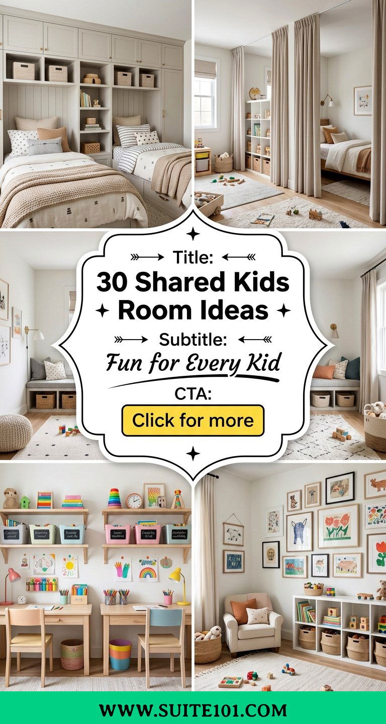 30 Shared Kids Room Ideas That Make Room for Everyone - 30 Shared Kids Room Ideas That Make Room for Everyone