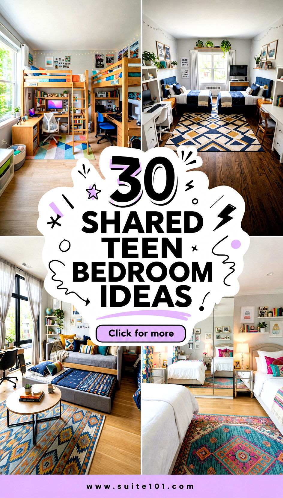 30 Shared Teen Bedroom Ideas That Feel Private and Personal - 30 Shared Teen Bedroom Ideas That Feel Private and Personal