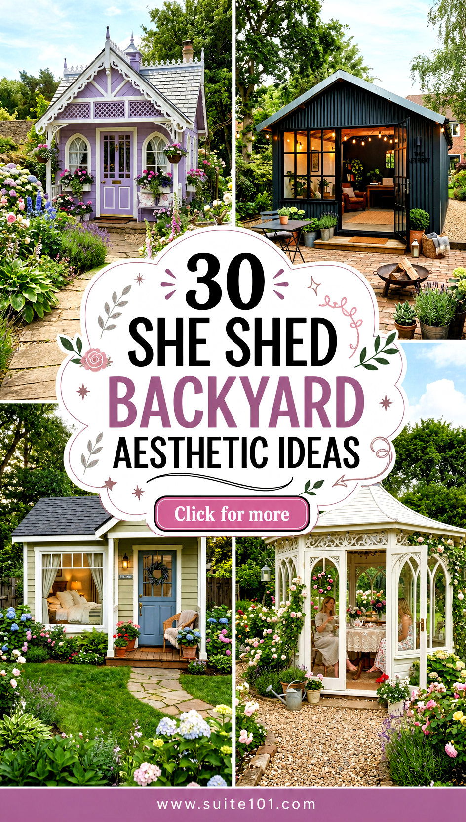 30 She Shed Backyard Aesthetic Ideas for Your Dream Escape - 30 She Shed Backyard Aesthetic Ideas for Your Dream Escape
