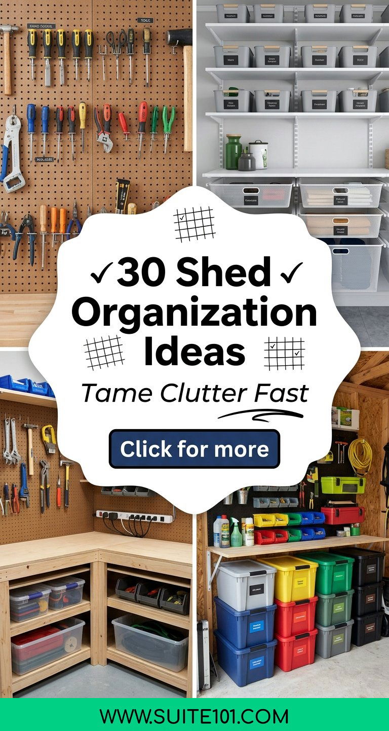 30 Shed Organization Ideas to Tame Clutter Fast - 30 Shed Organization Ideas to Tame Clutter Fast