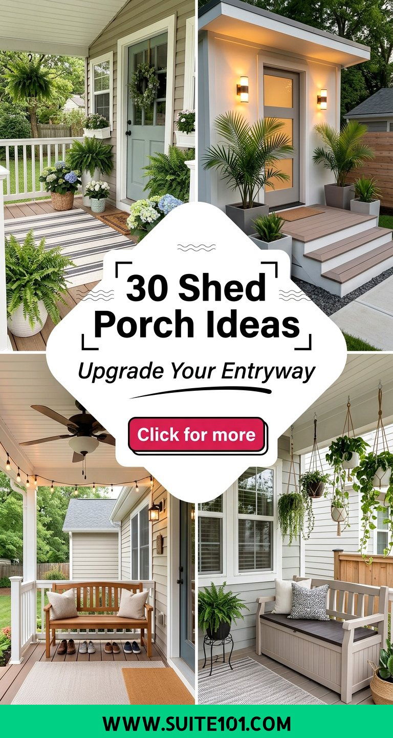 30 Shed Porch Ideas to Upgrade Your Outdoor Entryway - 30 Shed Porch Ideas to Upgrade Your Outdoor Entryway