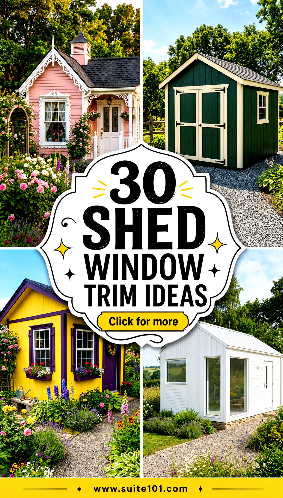 30 Shed Window Trim Ideas for Stunning Outdoor Charm Today - 30 Shed Window Trim Ideas for Stunning Outdoor Charm Today