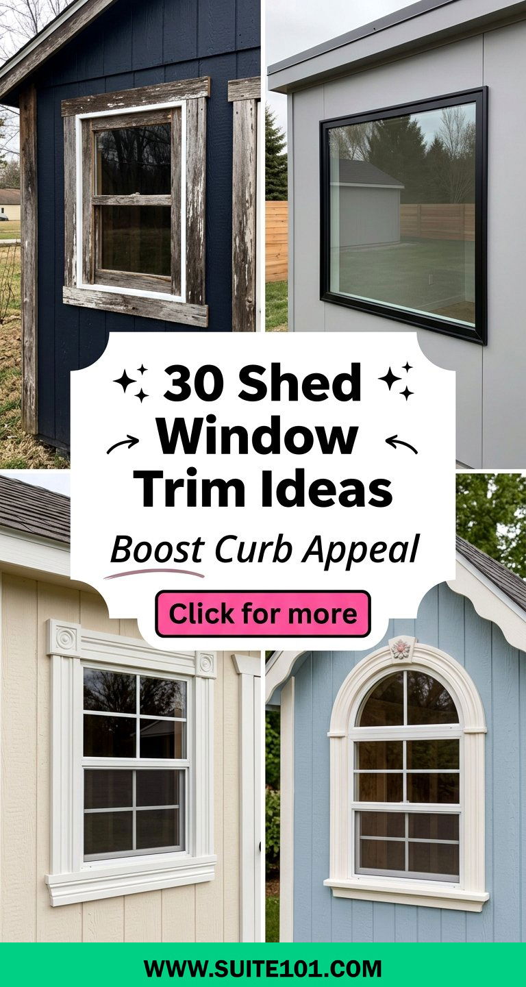30 Shed Window Trim Ideas for Stunning Outdoor Charm Today - 30 Shed Window Trim Ideas for Stunning Outdoor Charm Today