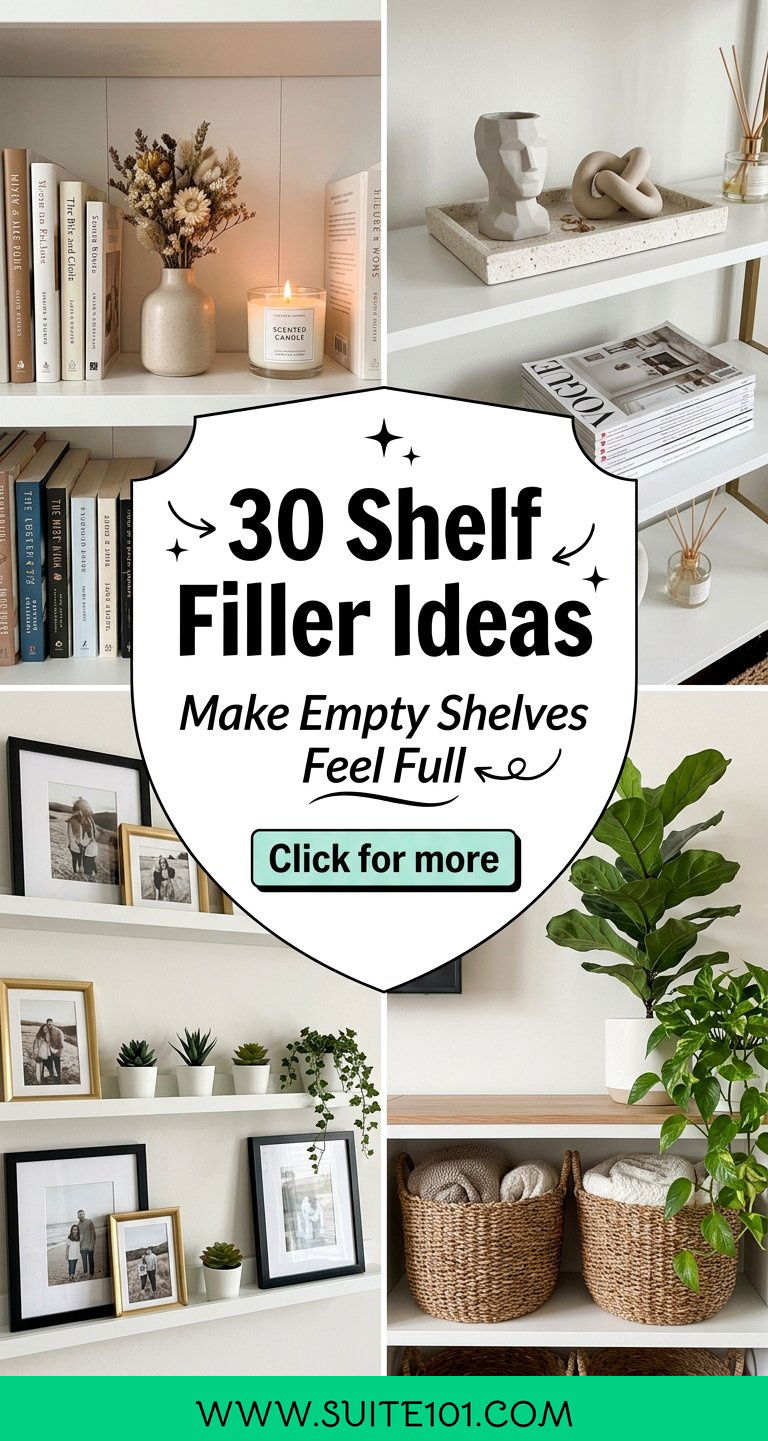 30 Shelf Filler Ideas to Make Empty Shelves Feel Full - 30 Shelf Filler Ideas to Make Empty Shelves Feel Full